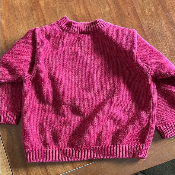 Tommy Hilfiger Red Knit Sweater with Flag Design 12-18 month size - Picture 6 of 7